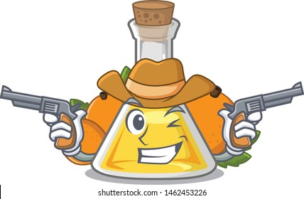 Cowboy apricot oil in the character bottle