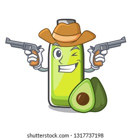 Cowboy avocado oil in shape of mascot
