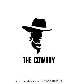 Cowboy Bandit Head Logo Icon Design 