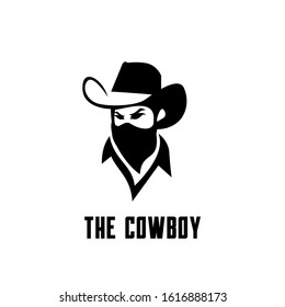 Cowboy Bandit Head Logo Icon Design Stock Vector (Royalty Free ...