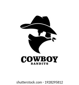 Cowboy Bandit Logo Icon Design Stock Vector (Royalty Free) 1928295812 ...
