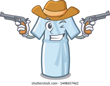 Cowboy bathrobe in the a cartoon shape