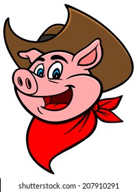 Cowboy BBQ Pig