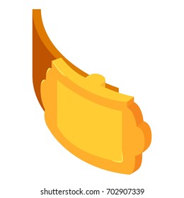 Cowboy belt icon. Isometric illustration of cowboy belt vector icon for web