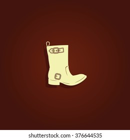 Cowboy boot icon.