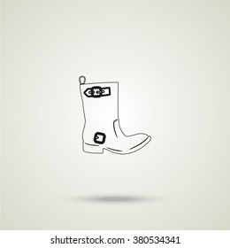 Cowboy boot icon.