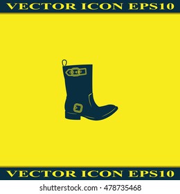 Cowboy boot icon.