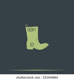 Cowboy boot icon.