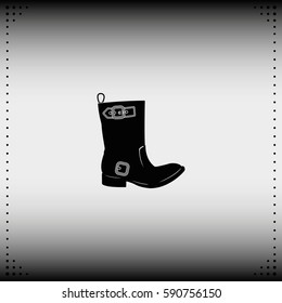 Cowboy boot icon.