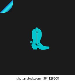 Cowboy boot icon.