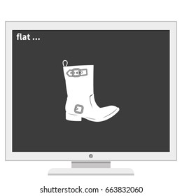 Cowboy boot icon.