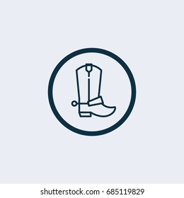 Cowboy boot icon