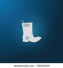 Cowboy boot icon.