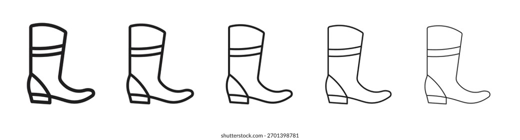 Cowboy Boot icon design, logo, app, UI. Vector illustration, EPS