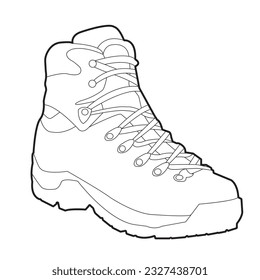 Cowboy boot Illustration. Cowgirl boot heels vector silhouette illustration set. Vector stock design for sticker printing