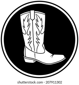 Cowboy Boot Symbol