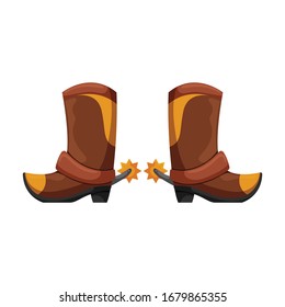 Cowboy boot vector icon.Cartoon vector icon isolated on white background cowboy boot.