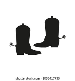 Cowboy boots icon. Simple vector illustration.