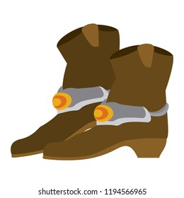 Cowboy boots isolated
