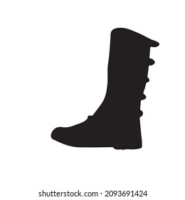 Cowboy boots silhouette isolated vector