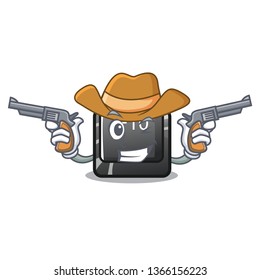 Cowboy button f10 in the mascot shape