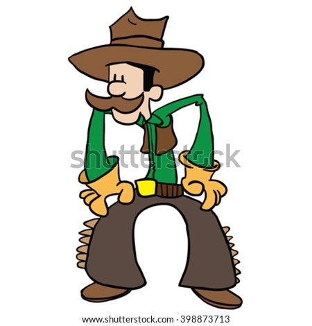 Cowboy Cartoon Stock Vector (Royalty Free) 398873713 - Shutterstock