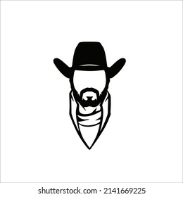 cowboy character design for your mascot, t-shirt and identity
