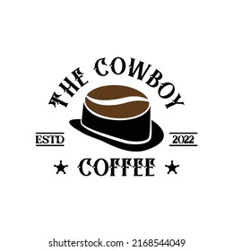 The Cowboy Coffee Drink Logo Design