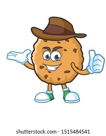 Cowboy Cookie Cartoon Character Mascot Design