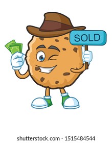 Cowboy Cookie Cartoon Character Mascot Design