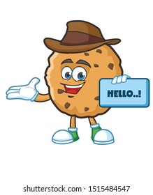 Cowboy Cookie Cartoon Character Mascot Design