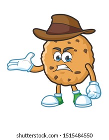 Cowboy Cookie Cartoon Character Mascot Design