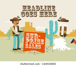 Cowboy Design template