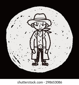 cowboy doodle