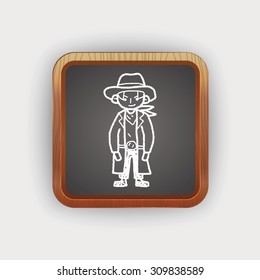 cowboy doodle