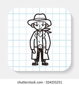 cowboy doodle