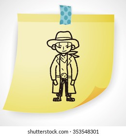 cowboy doodle