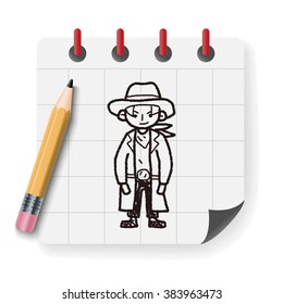 cowboy doodle