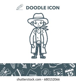 cowboy doodle