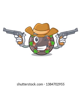 Cowboy escargot isolated with in the mascot