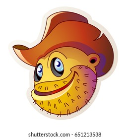 Cowboy face smiley