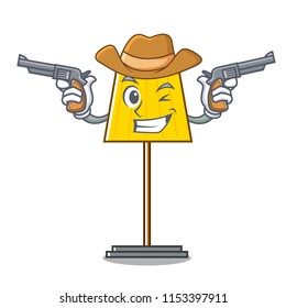 Cowboy floor lamp character cartoon