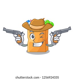 Cowboy food bag package of shape cartoon