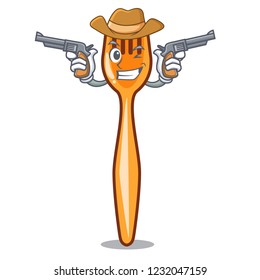 Cowboy fork on shape plastic character beautif