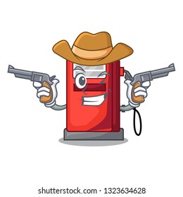 Cowboy gosoline pump in the character form