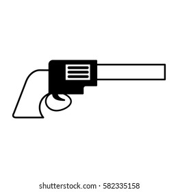 cowboy gun isolated icon