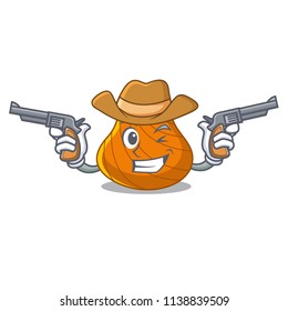 Cowboy hard shell character cartoon