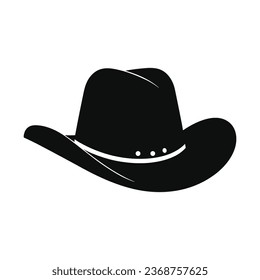Cowboy Hat Black Color Vector Clipart
