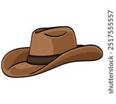 Cowboy Hat Cap Vector Illustration