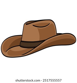 Cowboy Hat Cap Vector Illustration